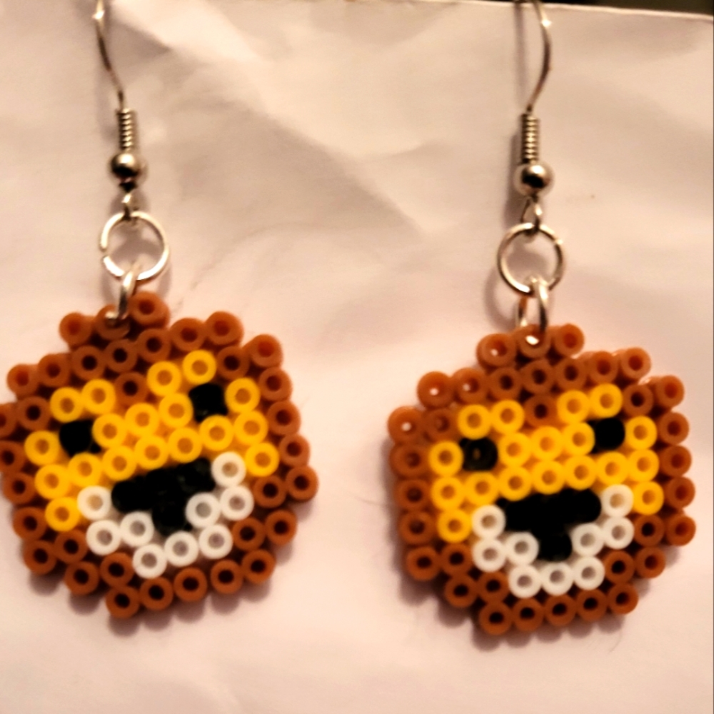 Lion earrings